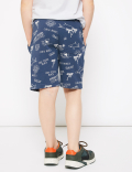 Cotton Beach Print Shorts (6-16 Yrs)