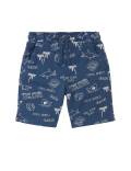 Cotton Beach Print Shorts (6-16 Yrs)