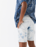 Denim Tie Dye Shorts (6-16 Yrs)