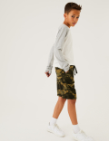 Cotton Rich Camouflage Shorts (6-16 Yrs)