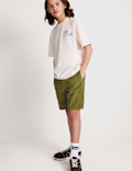 Pure Cotton Corduroy Shorts (6-16 Yrs)