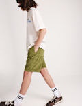 Pure Cotton Corduroy Shorts (6-16 Yrs)