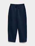 Relaxed Cotton Rich Lightweight Trousers (6-16 Yrs)