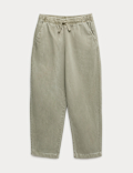Relaxed Cotton Rich Lightweight Trousers (6-16 Yrs)