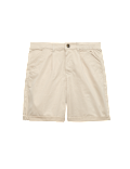 Cotton Rich Pleated Chino Shorts (6-16 Yrs)
