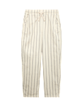 Cotton Rich Striped Lightweight Trousers (6-16 Yrs)