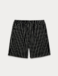 Pure Cotton Striped Shorts (6-16 Yrs)