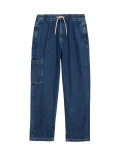 Relaxed Denim Cargo Jeans (6-16 Yrs)