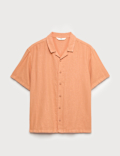 Linen Rich Plain Shirt (6-16 Yrs)