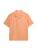 Linen Rich Plain Shirt (6-16 Yrs)