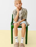 Cotton Rich Textured Striped Shirt (6-16 Yrs)