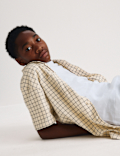 Cotton Rich Micro Check Shirt (6-16 Yrs)