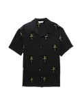 Pure Cotton Palm Tree Patterned Shirt (6-16 Yrs)