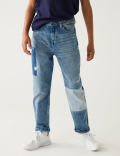 Pure Cotton Solid Regular Fit Jeans