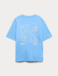 Pure Cotton Embroidered Graphic T-Shirt (6-16 Yrs)