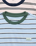 2 Pack Pure Cotton Striped T-Shirts (6-16 Yrs)