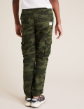 Pure Cotton Camouflage Cargo Trousers