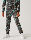 Cotton Rich Graffiti Print Joggers