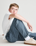 Relaxed Cotton Rich Skater Chinos