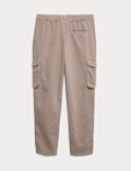 Pure Cotton Woven Cargo Trousers (6-16 Yrs)