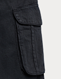 Pure Cotton Woven Cargo Trousers (6-16 Yrs)