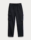 Pure Cotton Woven Cargo Trousers (6-16 Yrs)