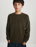 Cotton Rich Knitted Jumper with Wool (6-16 Yrs)