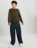 Cotton Rich Knitted Jumper with Wool (6-16 Yrs)