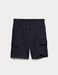 Cotton Rich Jersey Cargo Shorts (6-16 Yrs)