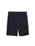Cotton Rich Jersey Cargo Shorts (6-16 Yrs)