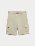 Cotton Rich Jersey Cargo Shorts (6-16 Yrs)