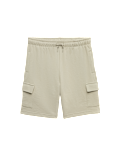 Cotton Rich Jersey Cargo Shorts (6-16 Yrs)