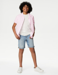 2pc Cotton Rich Check Shirt & T-Shirt Set