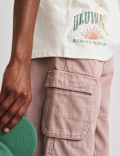 Pure Cotton Cargo Shorts (6-16 Yrs)