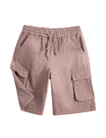 Pure Cotton Cargo Shorts (6-16 Yrs)