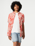 Pure Cotton Parrot Print Shirt