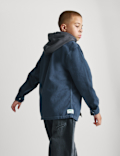 Cotton Rich Hooded Zip Shirt (6-16 Yrs)