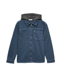 Cotton Rich Hooded Zip Shirt (6-16 Yrs)