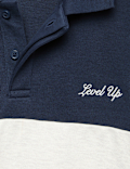 Cotton Rich Colourblock Rugby Sweatshirt (6-16 Yrs)