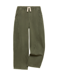 Pure Cotton Barrel Trousers (6-16 Yrs)