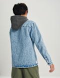 Hooded Denim Shirt (6-16 Yrs)
