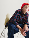Pure Cotton Checked Shirt (6-16 Yrs)