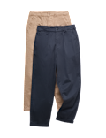 2 Pack Cotton Rich Chino Trousers (6-16 Yrs)