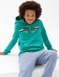 Cotton Rich Game Over Slogan Hoodie