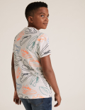 Cotton Trainer Print T-Shirt (6-16 Yrs)
