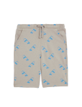 Cotton Mix Regular Fit Printed Shorts