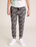 Cotton Slim Camouflage Joggers