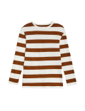Cotton Mix Stripes Round Neck T-Shirt