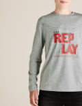Cotton Long Sleeved Replay Top (6-16 Yrs)