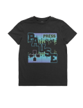 Pure Cotton Press Pause Slogan T-Shirt